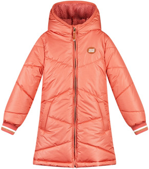 Moodstreet meisjes winterjas Koraal - 146-152