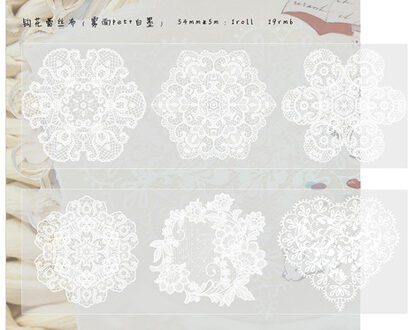 Moodtape Washi Tape Huisdier Transparantie Kant Golf Punt Tape Scrapbooking Album Diy Handgemaakte Decoratie Sticker Masking Tape Papier gouhualeisibu