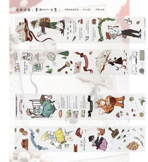 Moodtape Washi Tape Huisdier Transparantie Ontbijt Mooie Tape Scrapbooking Album Diy Handgemaakte Decoratie Sticker Maskingtape Papier senlinmilu