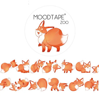 Moodtape washi tape Little Fox Scrapbooking Album diy handmade decoration sticker masking tape paper