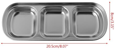 Mooi Uitziende Utilitaire Rvs Diverse Salade Saus Dompelen Schotel Lade Kom Keuken Servies 3