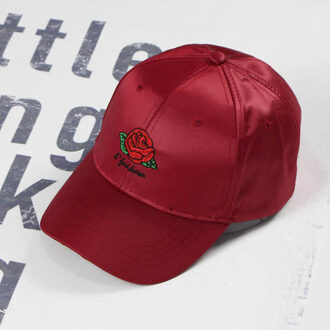 Mooie Bloemen Patroon Baseball Vrouwen & Mannen Caps snapback baseball caps Verstelbare Baret Caps vrouwen casual snapback Rood