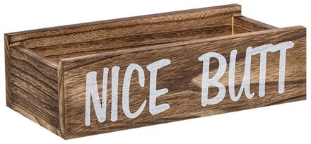 Mooie Butt Badkamer Decor Doos, Boerderij Houten Badkamer Doos, Houten Rustieke Toiletrolhouder, grappig Home Decor Doos