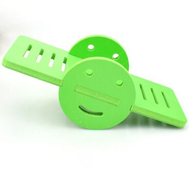 Mooie Candy Kleur Houten Hamster Wip Speelgoed Huisdier Kleine Dier Speeltuin Speelgoed groen