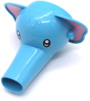 Mooie Cartoon Kraan Extender Voor Kids Kinderen Kid Hand Wassen in Badkamer Wastafel Accessoires Blue1