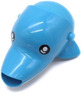 Mooie Cartoon Kraan Extender Voor Kids Kinderen Kid Hand Wassen in Badkamer Wastafel Accessoires Blue2