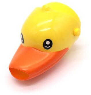 Mooie Cartoon Kraan Extender Voor Kids Kinderen Kid Hand Wassen in Badkamer Wastafel Accessoires geel