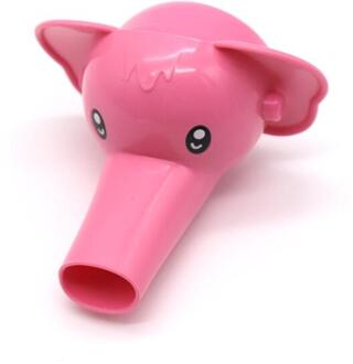 Mooie Cartoon Kraan Extender Voor Kids Kinderen Kid Hand Wassen in Badkamer Wastafel Accessoires Pink1