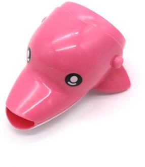 Mooie Cartoon Kraan Extender Voor Kids Kinderen Kid Hand Wassen in Badkamer Wastafel Accessoires Pink2