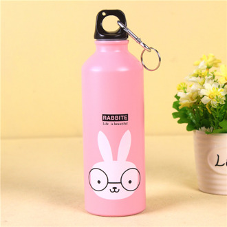 Mooie Dieren Draagbare 500ml Modern Outdoor Sport Fietsen Camping Fiets Aluminium School Fles Water voor Kinderen