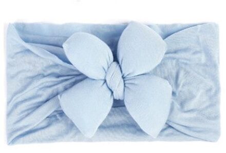 Mooie Elestic Hoofdbanden Baby Girl Hoofddeksels Haarband Voor Meisje Haarband Tulband Kids Headware Baby Haar Ornamenten Bebes Accesorios blauw