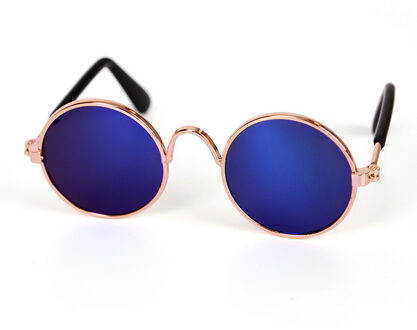 Mooie Glazen Kat Huisdier Producten Eye-Wear Zonnebril Voor Kleine Hond Kat Pet 'S Props Accessoires Top Selling Pet producten blauw