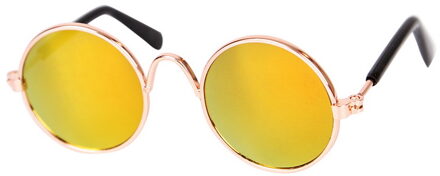 Mooie Glazen Kat Huisdier Producten Eye-Wear Zonnebril Voor Kleine Hond Kat Pet 'S Props Accessoires Top Selling Pet producten geel