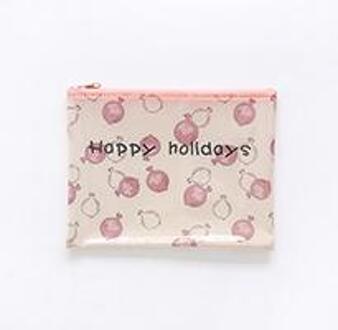 Mooie Granaatappel Citroen Mangosteen Watermeloen Platte Pen Potlood Case Organizer voor Document Bestand Zak Map A5 Pomegranate