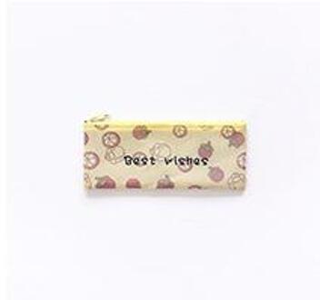 Mooie Granaatappel Citroen Mangosteen Watermeloen Platte Pen Potlood Case Organizer voor Document Bestand Zak Map B6 Mangosteen