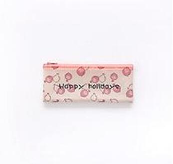 Mooie Granaatappel Citroen Mangosteen Watermeloen Platte Pen Potlood Case Organizer voor Document Bestand Zak Map B6 Pomegranate