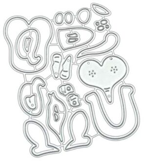 Mooie Hond Diy Metalen Stansmessen Stencil Scrapbooking Album Papier Kaart Ambachten