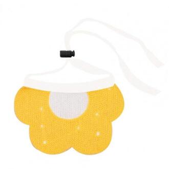 Mooie Hond Kraag Bee Speeksel Handdoek Bib Bloem Gebreide Zakdoek Pet Supply Leuke Kant Handdoek Teddy Uit Algemene Zachte Sjaal geel