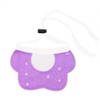 Mooie Hond Kraag Bee Speeksel Handdoek Bib Bloem Gebreide Zakdoek Pet Supply Leuke Kant Handdoek Teddy Uit Algemene Zachte Sjaal Paars