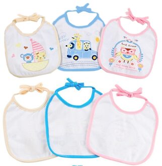 mooie katoenen Baby slabbetjes Spuugdoekjes grappige Baby Zuigelingen Waterdicht voor Baby speeksel handdoeken diner Levert 50% korting blauw