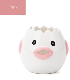 Mooie Kip Keramische Ei Verdelers Wit Separator Eigeel Eiwit Leuke Filter Bakken Ei Gereedschap Keuken Accessoires Praktische Roze