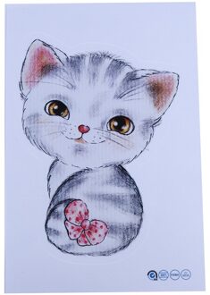 Mooie Kitten Wc Stickers Muurstickers 3D Gat Kat Dieren Muurschilderingen Home Decor Koelkast Posters B