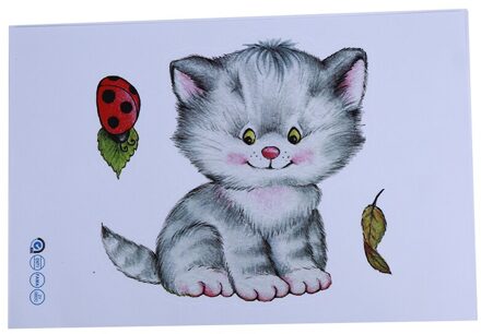 Mooie Kitten Wc Stickers Muurstickers 3D Gat Kat Dieren Muurschilderingen Home Decor Koelkast Posters