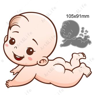 Mooie Kleine Baby Metalen Stansmessen Stencils Voor Maken Scrapbooking Album Festival Card Embossing Diy Cut Sterven Size 105x91mm