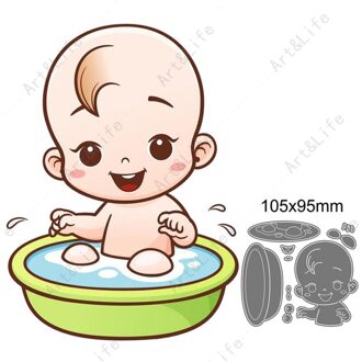 Mooie Kleine Baby Metalen Stansmessen Stencils Voor Maken Scrapbooking Album Festival Card Embossing Diy Cut Sterven Size 105x95mm