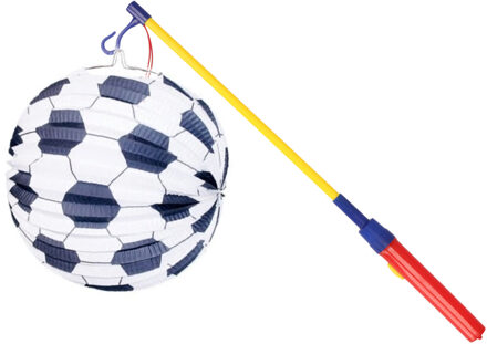 Mooie Lampion Voetbal print - met lampionstokje setje - Lampionnentocht - Sint Maarten