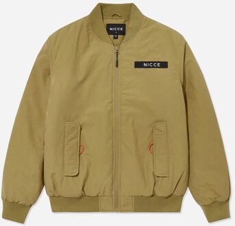 Mooie Lange Mouw Zip Up Lichtbruine Heren Meru Bomber Jacket 211 1 01 10 0336 - maat M