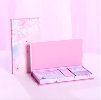 Mooie Memo Pad Cartoon Leuke Bloem Sticky Notes Multi Vouwen Schrijven Pads Label Mark Kawaii Briefpapier School Aanbod 2