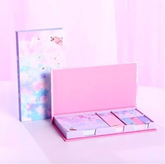 Mooie Memo Pad Cartoon Leuke Bloem Sticky Notes Multi Vouwen Schrijven Pads Label Mark Kawaii Briefpapier School Aanbod 3
