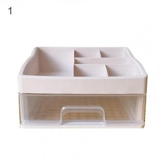 Mooie Ruimtebesparend Plastic Opbergdoos Grote Capaciteit Potloden Desktop Organizer 1