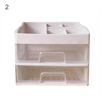 Mooie Ruimtebesparend Plastic Opbergdoos Grote Capaciteit Potloden Desktop Organizer 2