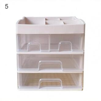 Mooie Ruimtebesparend Plastic Opbergdoos Grote Capaciteit Potloden Desktop Organizer 5