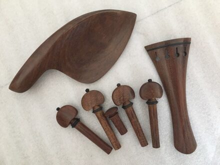 Mooie Sandelhout Viool Fittingen 4/4 Maat Een Set