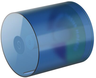 Mooie Tissue Box Wall Mounted Frosted Doorschijnend Waterdicht Papierrol Buis Roll Papieren Handdoek Doos Blauw