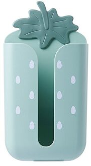 Mooie Tissue Case Box Waterdichte Toiletrolhouder Opslag Plank Wall Mounted Rack Keuken Servet Papier Cilinder Zuig groen