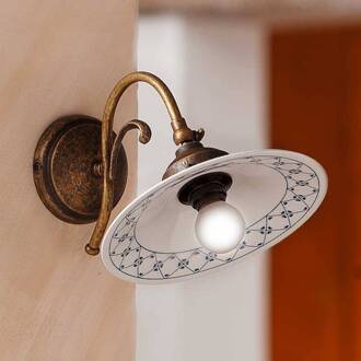 Mooie wandlamp ORLO wit, blauw, brons