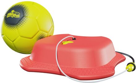 Mookie Swingball Reflex Voetbaltrainer met All Surface Basis Rood/Geel