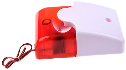 Mool 12V Wired Sound Alarm Strobe Knipperlicht Sirene Home Security Systeem