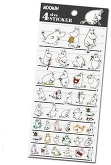 MOOMIN 4 Size Sticker 95×205mm