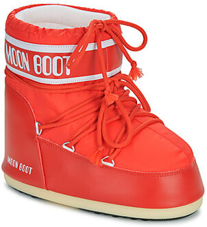 Moon Boot Rode Enkellaarzen met Slip-on Design Moon Boot , Red , Dames - 39 Eu,33 Eu,36 EU