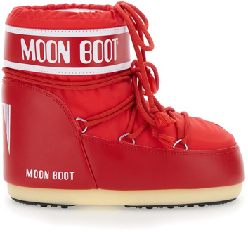 Moon Boot Snowboots met voorkant vetersluiting Moon Boot , Red , Dames - 36 Eu,39 EU