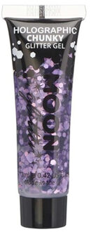 Moon Creations Glitter Makeup Moon Glitter - Holographic Chunky Glitter Gel Paars