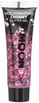 Moon Creations Glitter Makeup Moon Glitter - Holographic Chunky Glitter Gel Roze