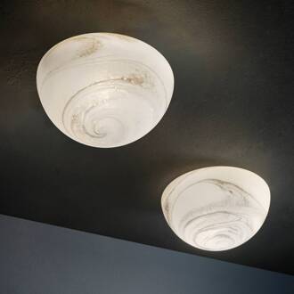 Moon plafondlamp, Murano glas, Alabast, Ø 27 cm wit