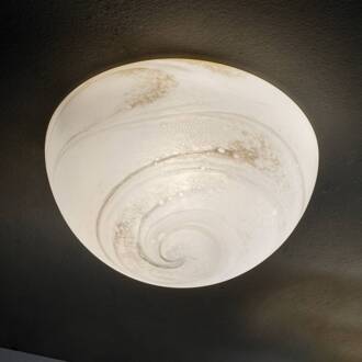 Moon plafondlamp, Murano glas, Alabast, Ø 37 cm wit