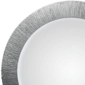 Moon Sun wandlamp, zilver, Ø 40 cm zilver, wit